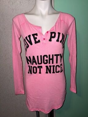 Vintage Y2K PINK Victoria’s Secret Nightgown Sleep Shirt
